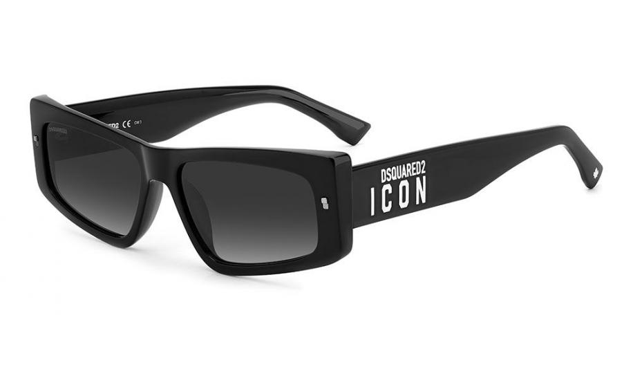 Dsquared2 ICON 0007/S (807/9O) 57 | Kadın Siyah Güneş Gözlüğü